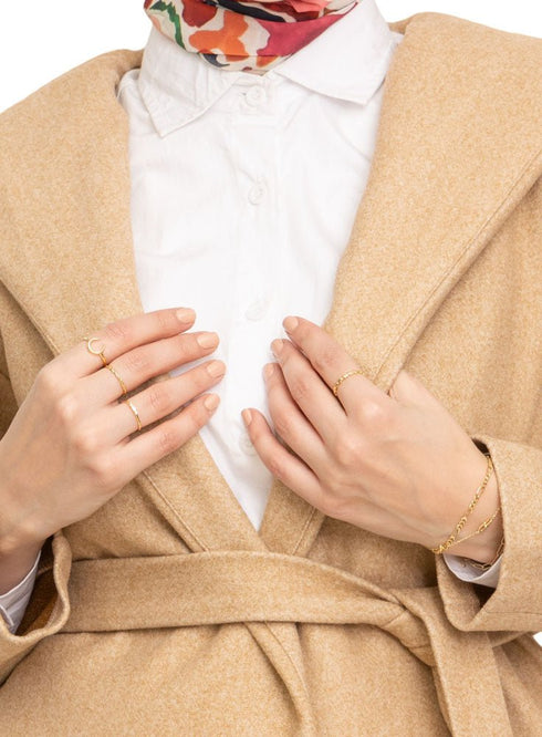 Biscuit Feather Jacket - Khotwh